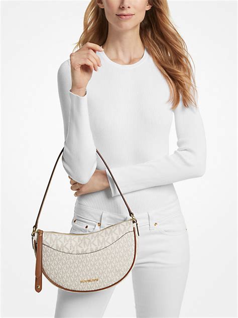 dover medium signature logo crossbody bag|michael kors dover crossbody.